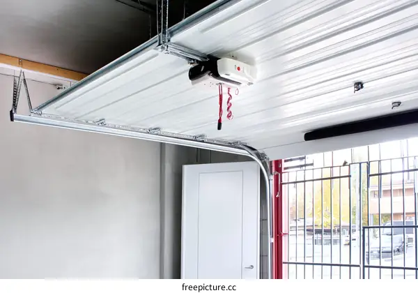 Modern Garage Door with Automatic Opener