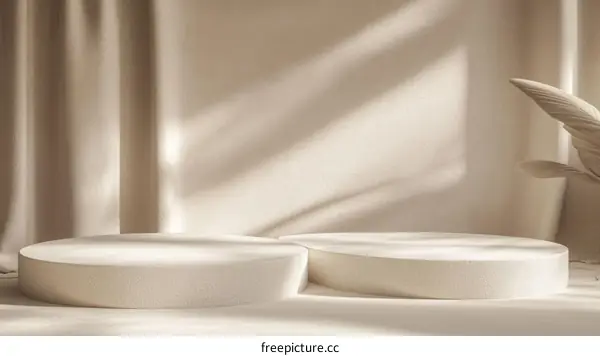 Beige Minimalist Product Display Platform