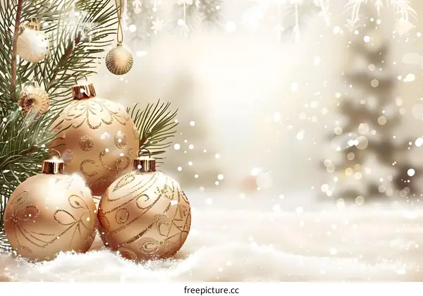 Christmas Golden Ornament