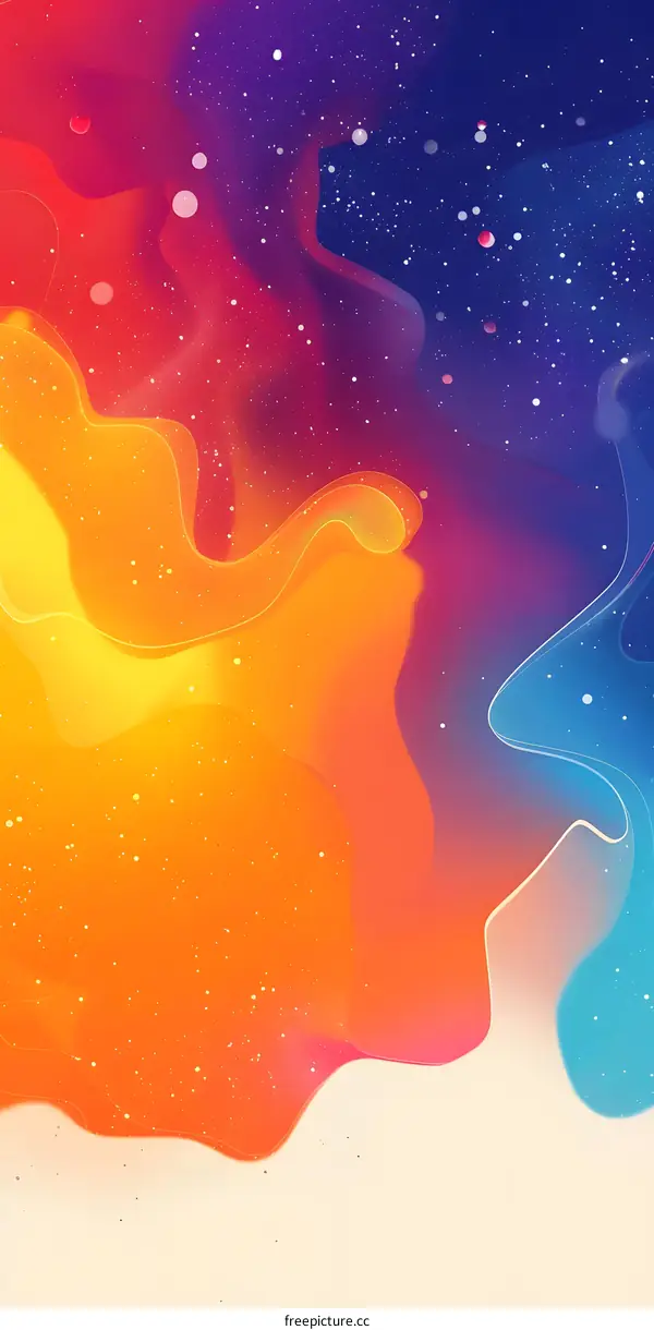 Abstract Colorful Swirls Background