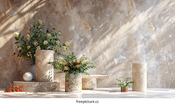 Elegant Vase Arrangement in Natural Light