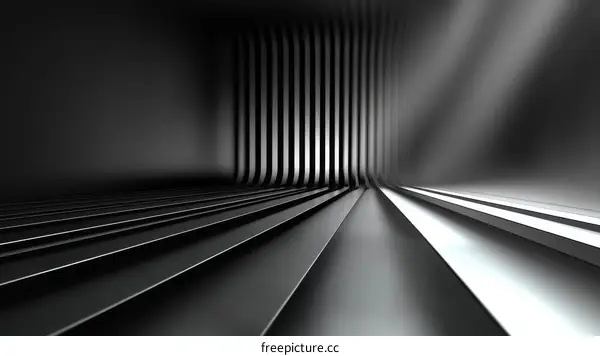 Abstract Metallic Architectural Design