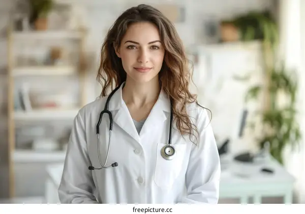 Female Doctor Portrait in Clinic Setting