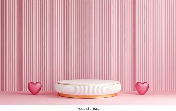 Pink Aesthetic Minimalist Product Display Podium