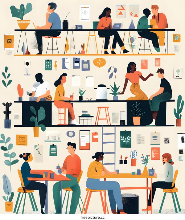 Creative Team Working in a Modern Office