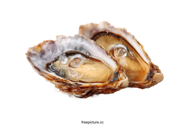 [Transparent Background PNG]Fresh Oysters on Ice