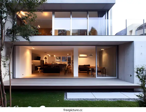 Modern Minimalist Home Design with Open Floor Plan