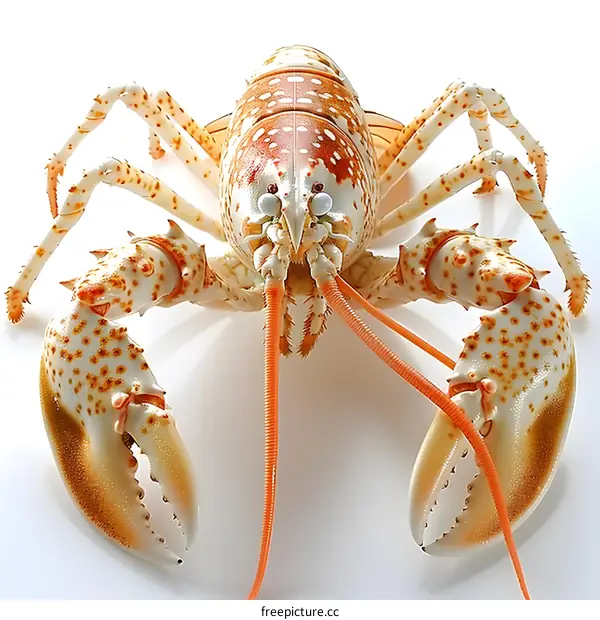 A close up of a lobster