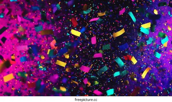 Colorful Confetti Celebration Background