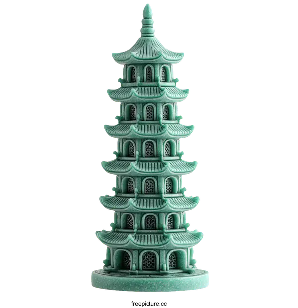 [Transparent Background PNG]Small Decorative Chinese Pagoda