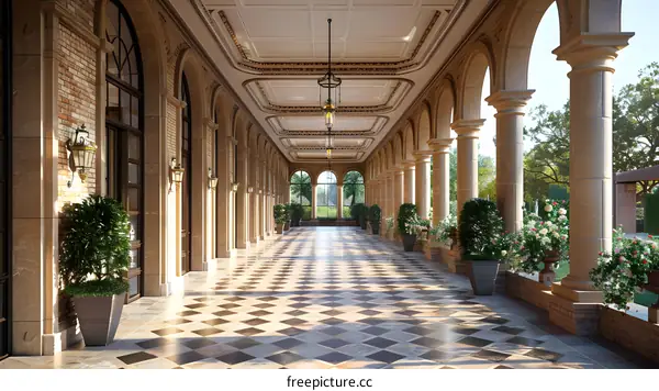 European style corridor