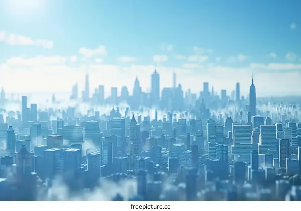 Modern Cityscape Skyline Illustration