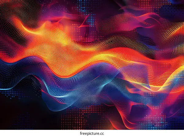 Abstract Digital Wave Background