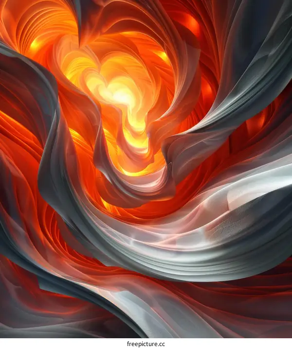 Abstract Wavy Painting: Colorful and Dynamic