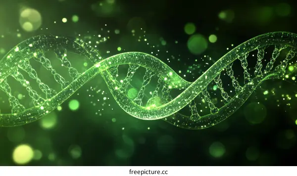 Abstract DNA Double Helix Illustration