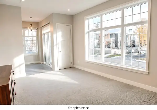 Modern Interior Design with Large Window View