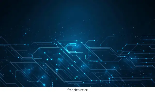 Abstract Circuit Board Design Illustration