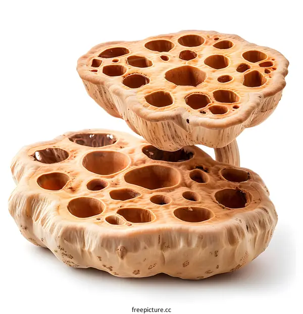 Two Dried Lotus Seed Pods