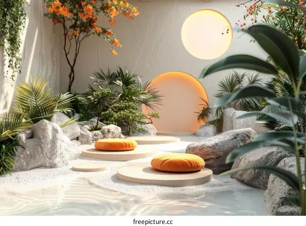 Modern Zen Garden Interior Design