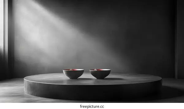 Modern Minimalist Empty Display Stage