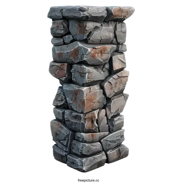 [Transparent Background PNG]Rock Pillar Structure