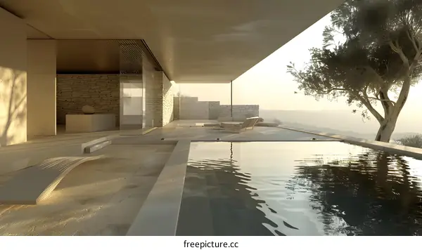 Modern Minimalist Home with Infinity Pool and Stunning Views