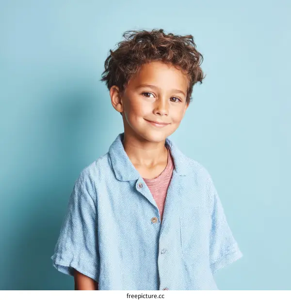 Portrait of a Smiling Young Boy