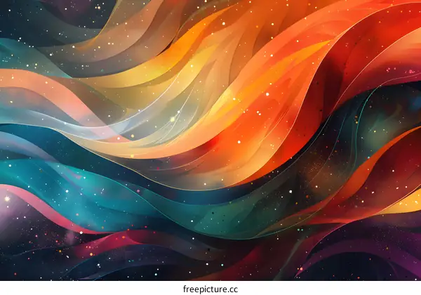 Wavy abstract background