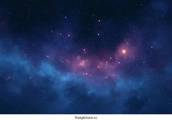 Night Sky Nebula Colorful Galaxy Space