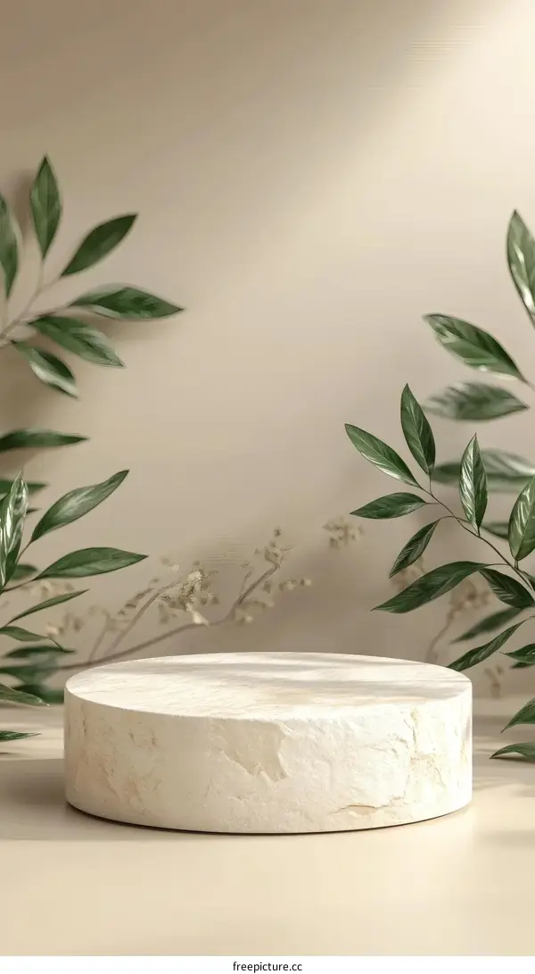 Minimalist Natural Product Display Stand