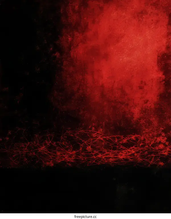 Abstract Red and Black Color Background Illustration
