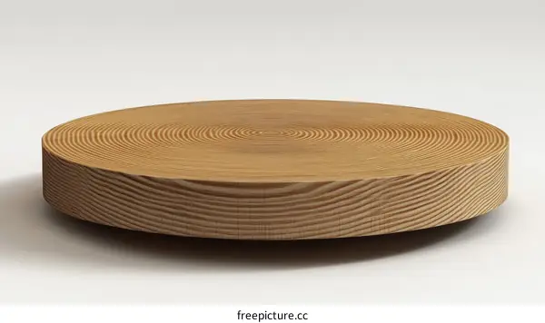 Round Wooden Display Platform