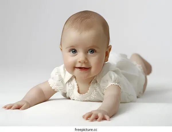 Portrait of a smiling baby