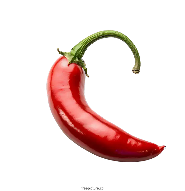 [Transparent Background PNG]Red Chili Pepper on White Background