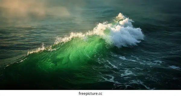 Emerald Wave at Dawn