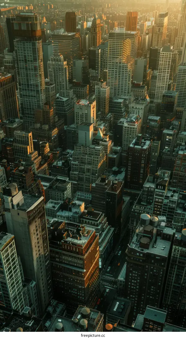 Aerial View of a Modern Metropolis