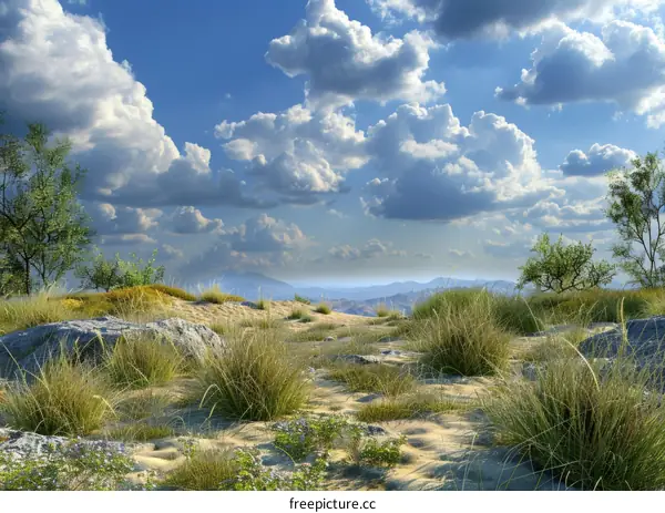 Arid Grassland And Plateau