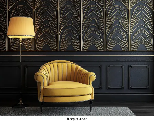 Luxury Interior Design with Art Deco Style