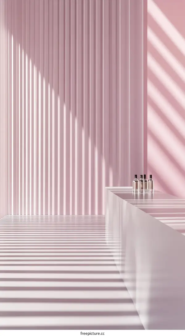 Modern Minimalist Pink Interior Design