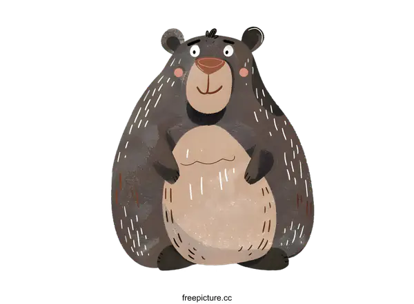 [Transparent Background PNG]Cute Cartoon Bear Illustration