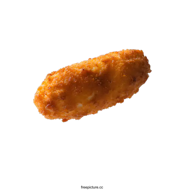 [Transparent Background PNG]Closeup of a Fried Chicken Stick on White Background