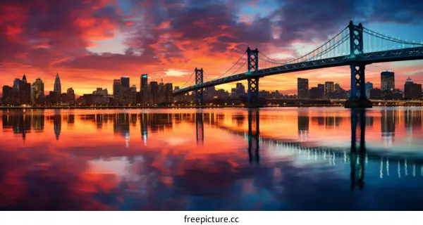 Cityscape of Philadelphia, Pennsylvania, United States