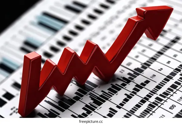 Trend Graph on Business Data Chart