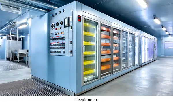 Industrial Cold Storage Facility with Refrigerated Units