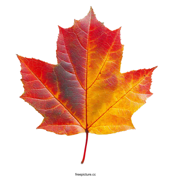 [Transparent Background PNG]Autumn Maple Leaf Close-up
