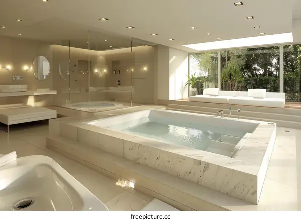 Modern Spa Bathroom Interior Design