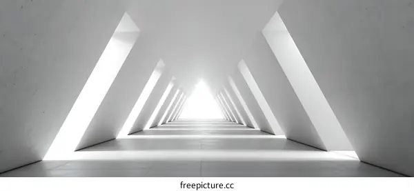 Abstract Architectural Perspective Corridor
