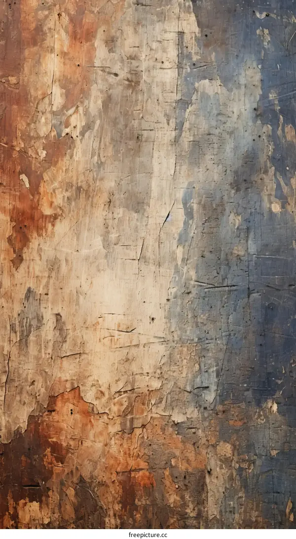 Blue and brown wooden texture