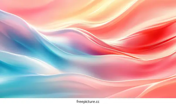 Abstract Colorful Flowing Waves