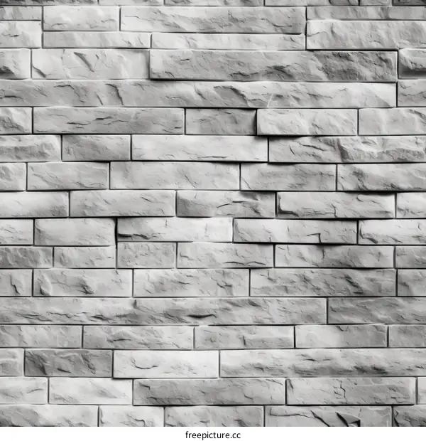 Gray irregular brick wall texture background
